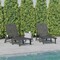 Flash Furniture Gray Adjustable Chaise Lounger with Cupholder, 2PK 2-LE-HMP-2017-414-GY-GG - alternate 1